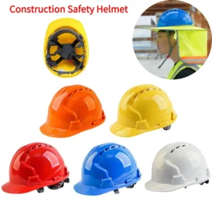 Construction Safety Helmet Hard Hat Thicken Anti Strong Rolling Adjustable Helmet Sturdy Breathable Industrial Climbing Helmet