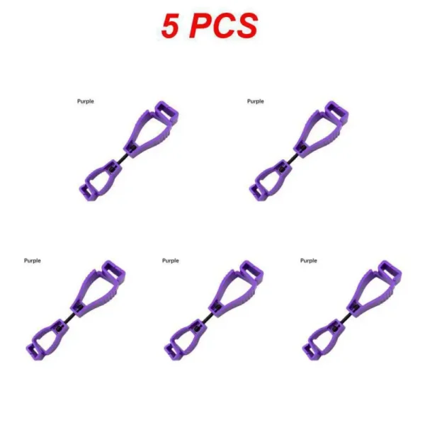 5Pcs Outdoor Protective Gloves Clip Multi-purpose Safety Work Gloves Anti-drop Hook Plastic Clips Portable Protective Work Tools - Image 7