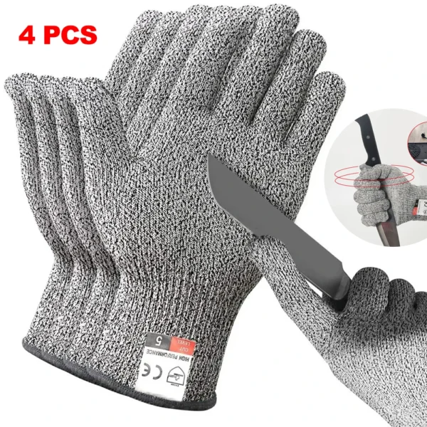 HPPE Level 5 Cut-Resistant Gloves – High-Strength Safety Protection for Industrial, Kitchen, Gardening, Glass Handling and more - Image 3