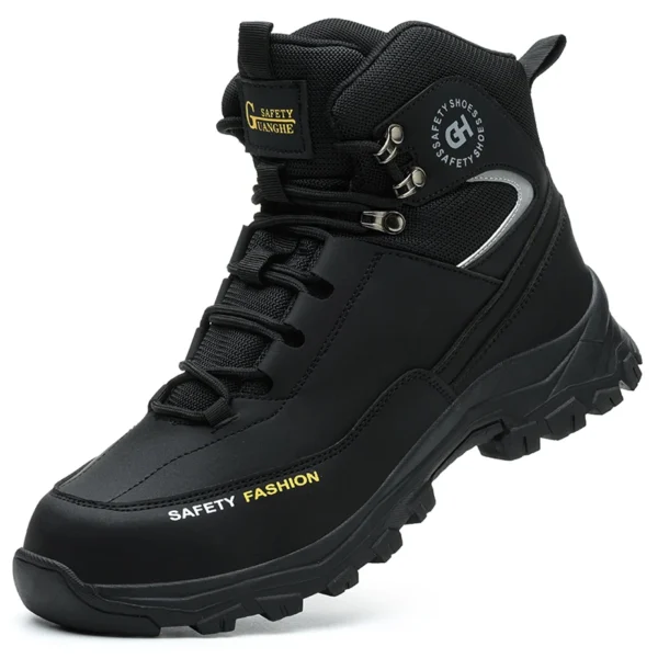 Rotary Buckle Men Work Boots Safety Steel Toe Safety Shoes Indestructible Shoes Anti-smash Puncture-Proof Work Shoes 38-47 - Image 9
