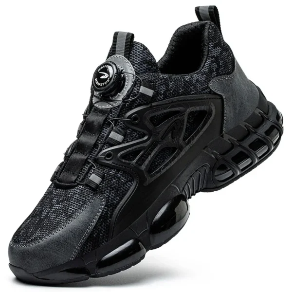 New Rotating Button Work Sneakers Safety Shoes Men Steel Toe Shoes Work Protective Men Boots Indestructible Shoes Puncture-Proof - Image 7