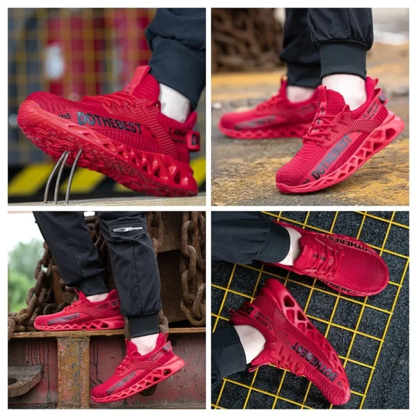 Steel Toe Safety Shoes for Men Women Lightweight Work Sneakers Puncture Proof Work Shoes Unisex Coustruction Safety Work Boots - Image 6