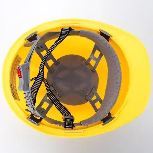 Worker Construction Site Protective Cap ABS Hard Hat V Shaped Adjustable Size Rotary Knob Safety Helmet - Image 5