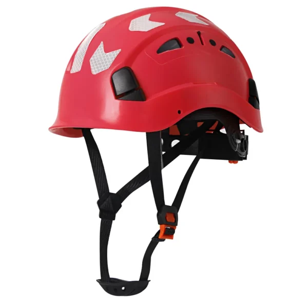 CE Construction Safety Helmet w/ Reflective Stickers Large Holes Breathable Work Hat Climbing Rescue ABS Hard Hat ANSI CR08 Type - Image 10