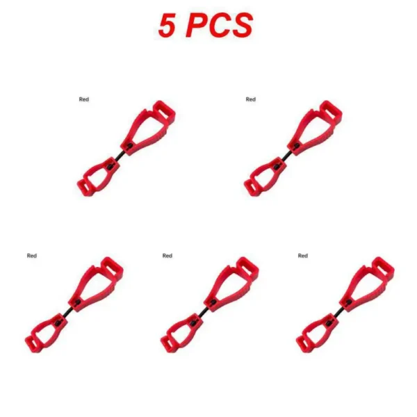 5Pcs Outdoor Protective Gloves Clip Multi-purpose Safety Work Gloves Anti-drop Hook Plastic Clips Portable Protective Work Tools - Image 8