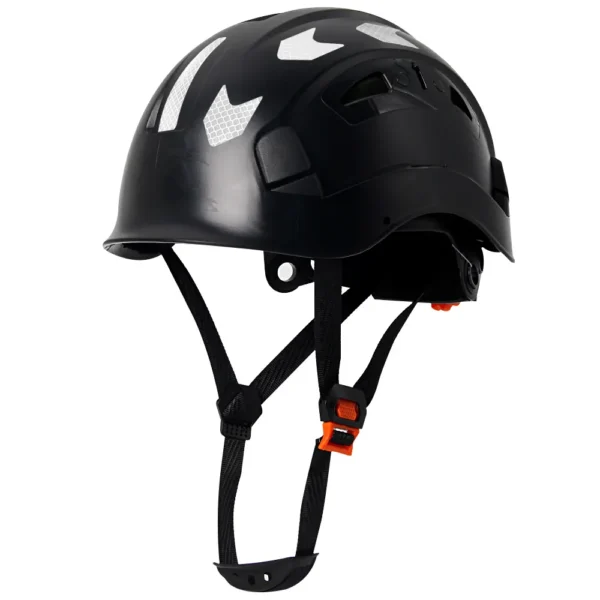 CE Construction Safety Helmet w/ Reflective Stickers Large Holes Breathable Work Hat Climbing Rescue ABS Hard Hat ANSI CR08 Type - Image 9