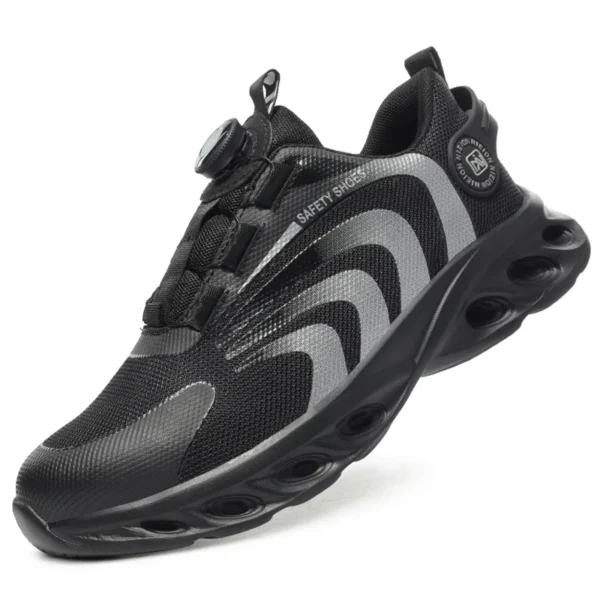 Rotary Buckle Work Sneakers Protective Shoes Lightweight Safety Shoes Puncture-Proof Anti-smash Steel Toe Shoes Work Boots Men - Image 8