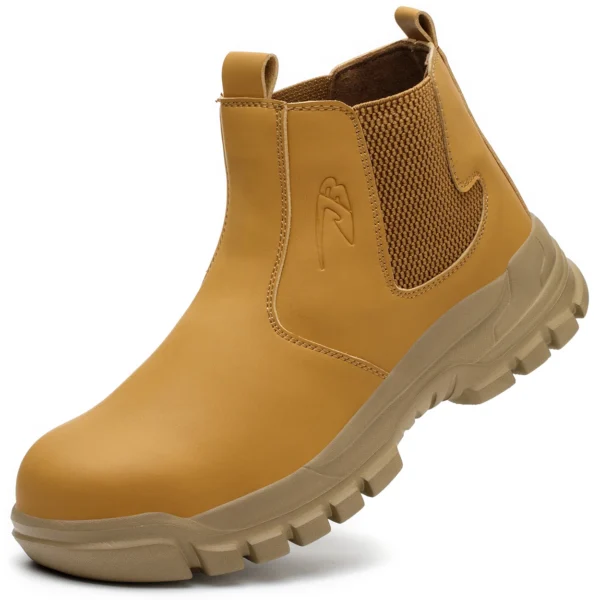 Rotating Button Work Shoes for Men Anti Puncture Work Sneakers Waterproof Work Safety Shoes Non Slip Steel Toe Tactical Boots - Image 9